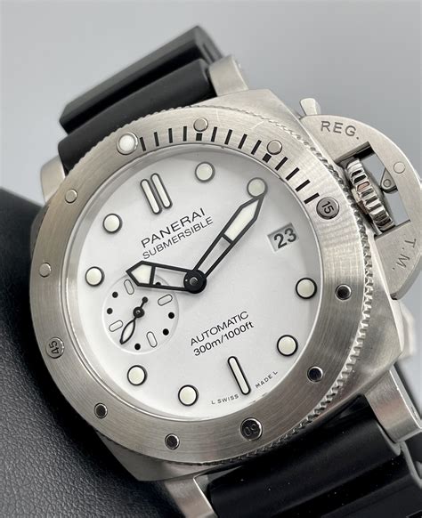 panerai submersible resale value|panerai submersible 42mm white dial.